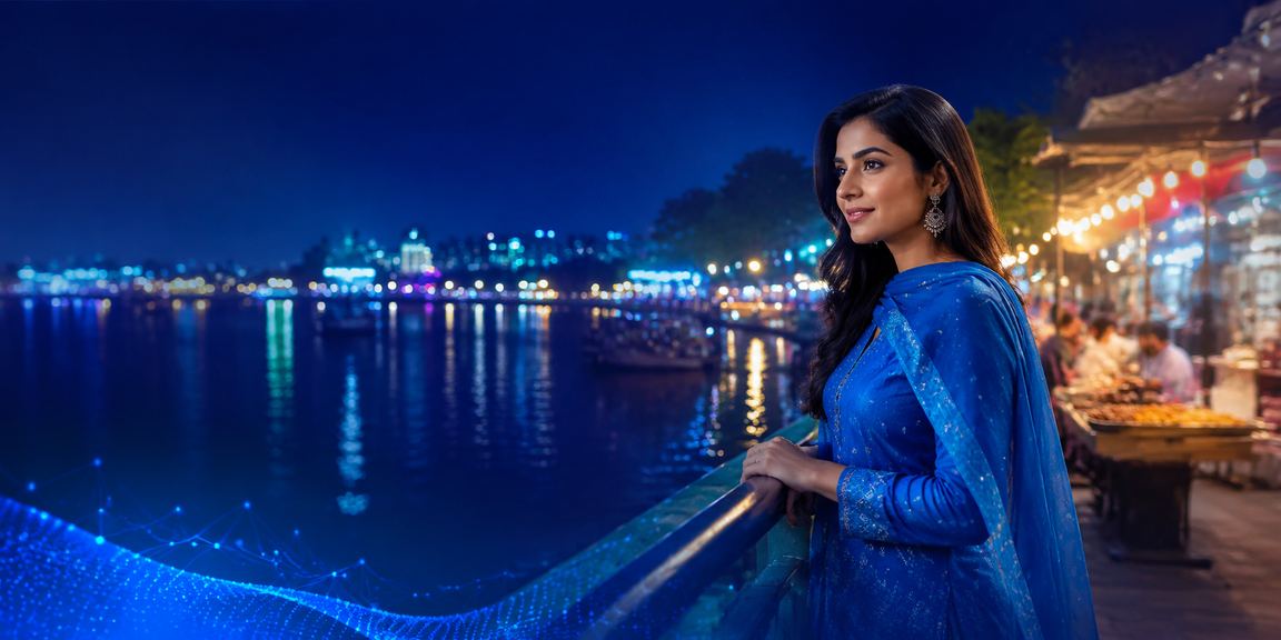 বরিশালে সালোয়ার কামিজ পরা একজন নারী মোবাইলে ডিপোজিট করছেন